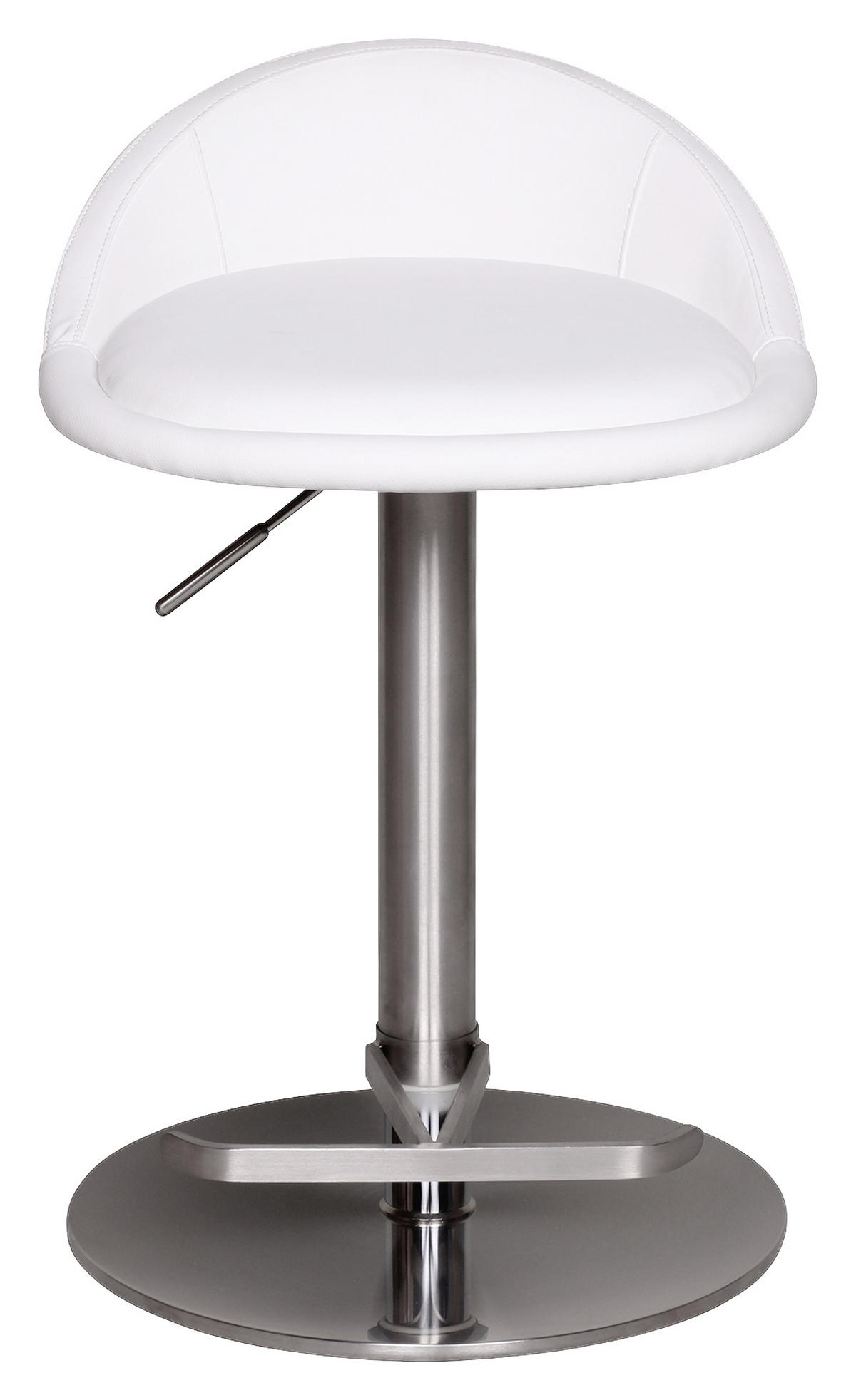 BARPALL i vit  - vit/silver, Modern, metall/textil (43/65/43cm) - MID.YOU