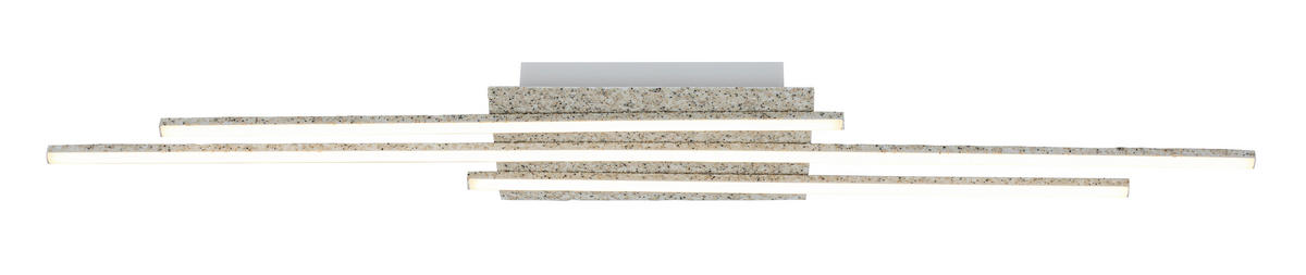DECKENLEUCHTE 90/14/5,5 cm  - Weiß, Trend, Kunststoff/Metall (90/14/5,5cm) - Collett's Monde