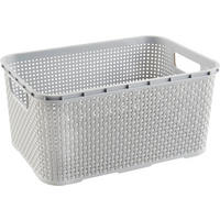 AUFBEWAHRUNGSKÖRBCHEN    32/22/15 cm  - Grau, Basics, Kunststoff (32/22/15cm) - My Baby Lou