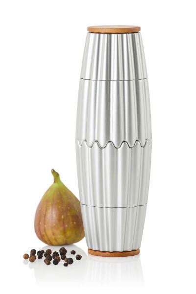SALZ- ODER PFEFFERMÜHLE 7/20 cm   - Silberfarben, Naturmaterialien/Keramik (7/20cm) - AdHoc