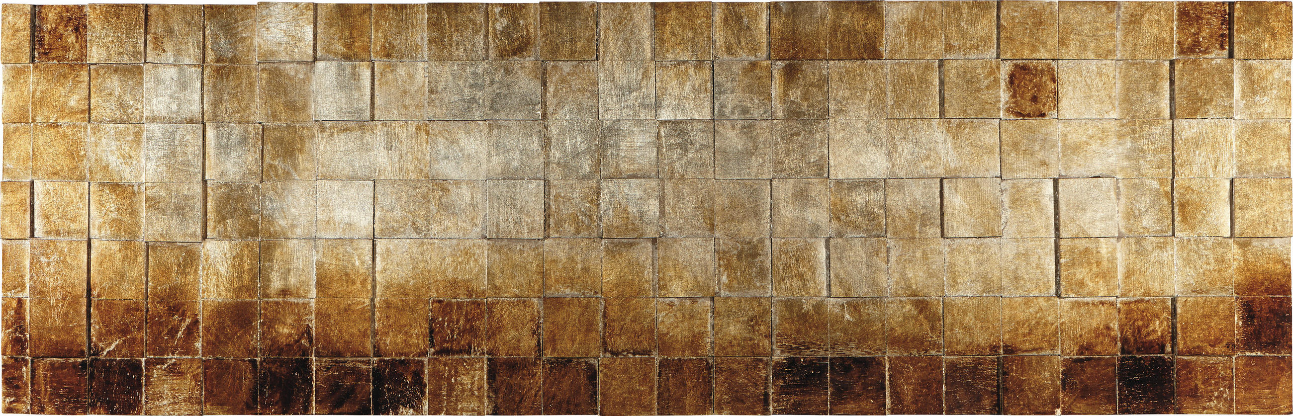 OBJEKTBILD Strukturen 180/56 cm  - Silberfarben/Goldfarben, Design, Holz (180/56cm) - Monee