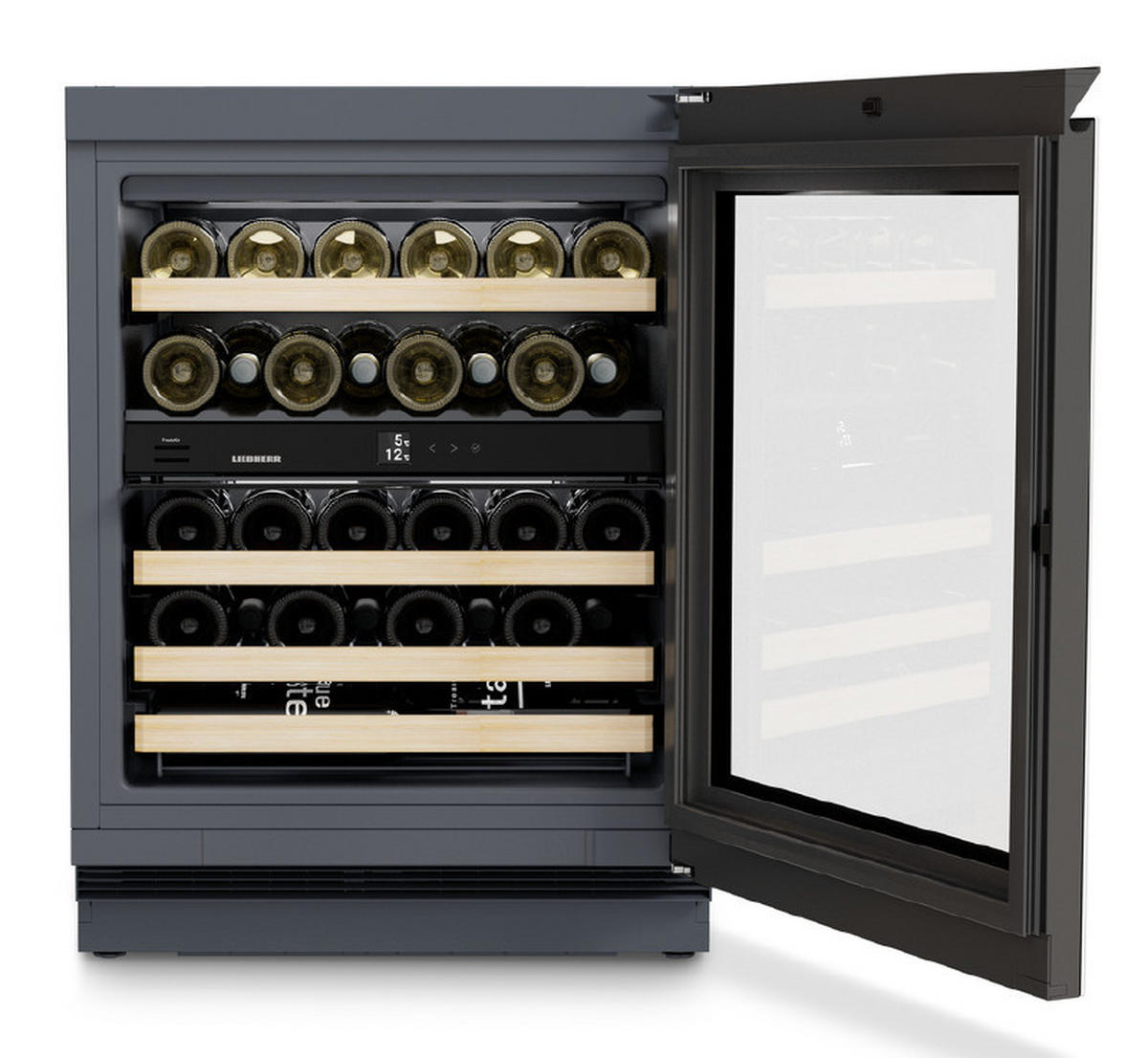 WEINKÜHLSCHRANK UWGB3632  - Schwarz, Basics, Holz/Metall (59,7/81,9/57,9cm) - Liebherr