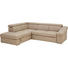 WOHNLANDSCHAFT in Leder Sandfarben - Sandfarben/Chromfarben, Design, Leder (218/259cm) - Welnova WOHNLANDSCHAFT in Leder Sandfarben - Sandfarben/Chromfarben, Design, Leder (218/259cm) - Welnova