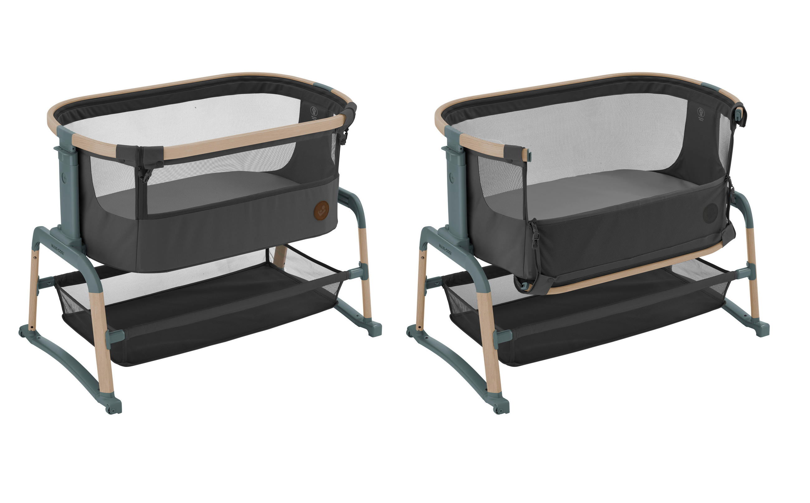 SIDOSÄNG Iora Air   - mörkgrå, Basics, metall (52,3/74,7/97cm) - Maxi-Cosi