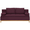 SCHLAFSOFA in Textil Dunkelrot  - Dunkelrot, Modern, Holz/Textil (200/96/88cm) - Joka
