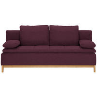 SCHLAFSOFA in Textil Dunkelrot  - Dunkelrot, Modern, Holz/Textil (200/96/88cm) - Joka