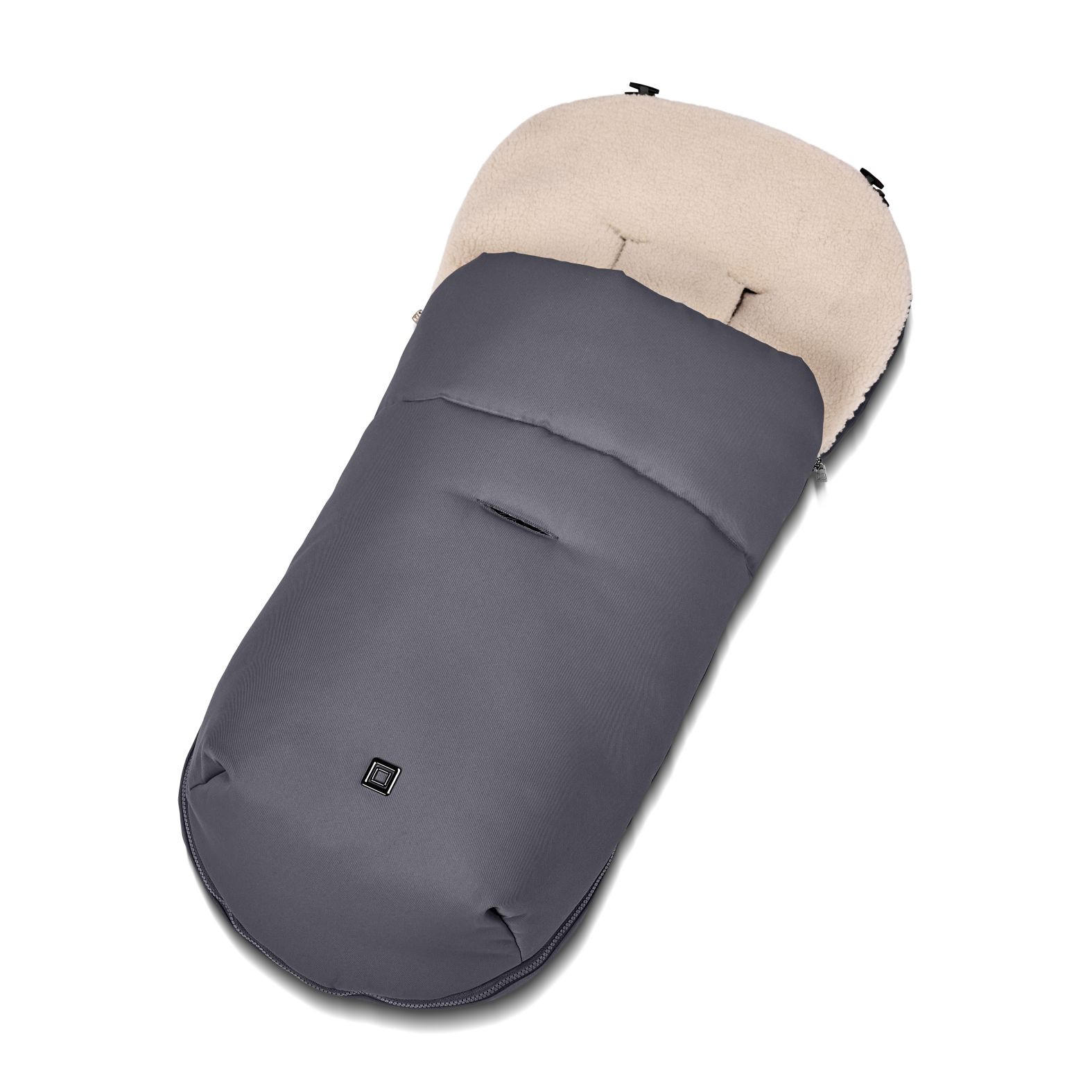 BUGGY-FUßSACK K26  - Hellgrau, Basics, Textil (40/8/96cm) - Moon