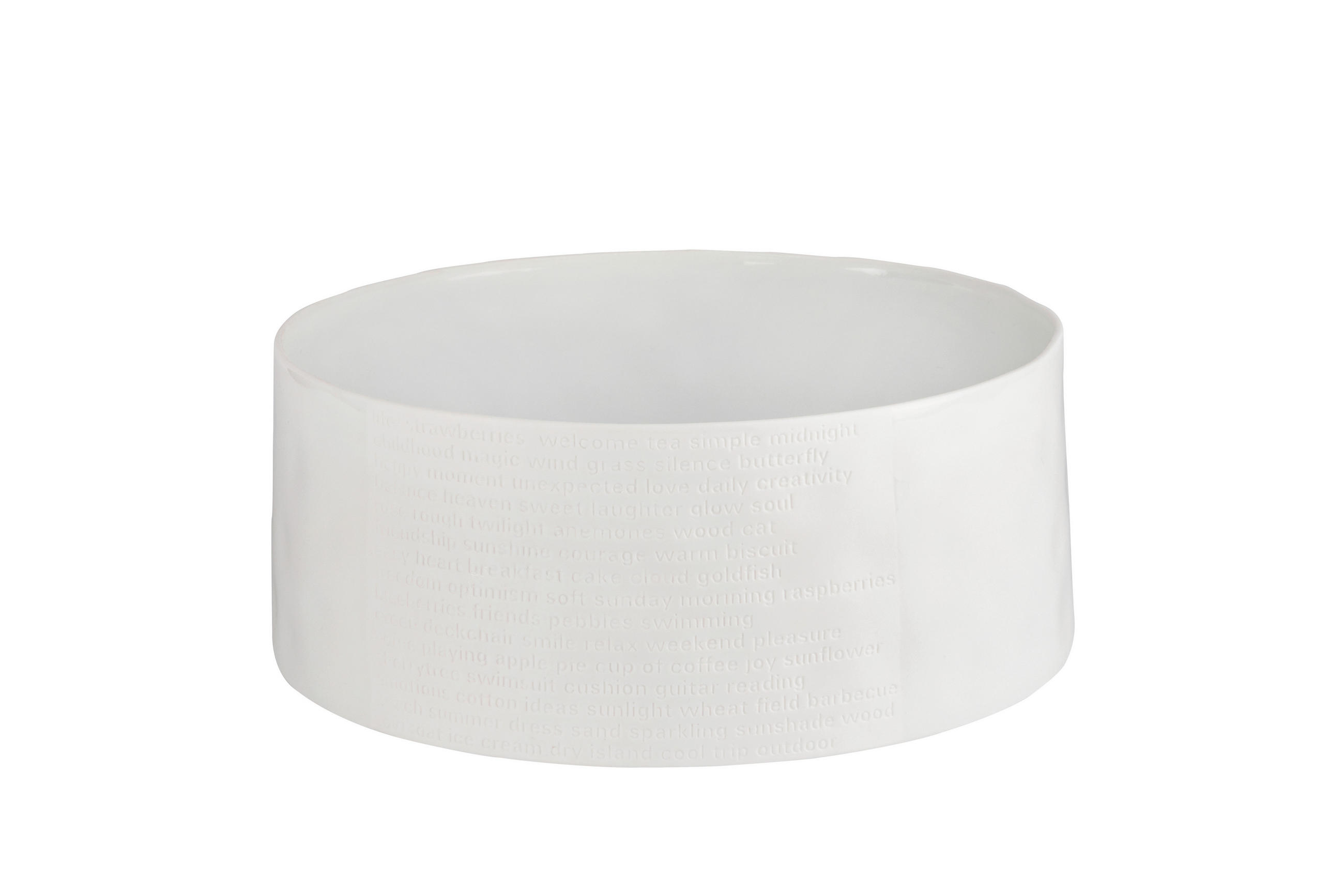 SCHALE  - Weiss, Basics, Keramik (25/10cm) - Räder