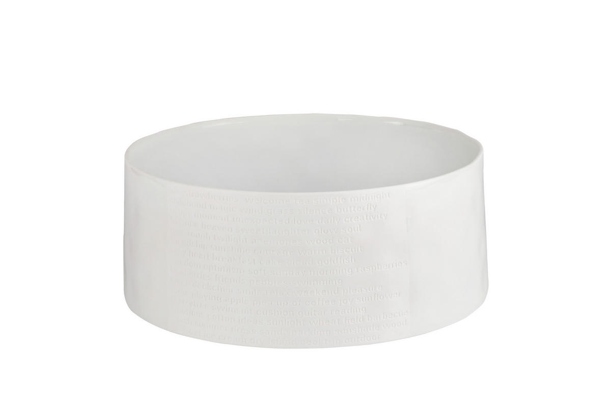 SCHALE  - Weiss, Basics, Keramik (25/10cm) - Räder