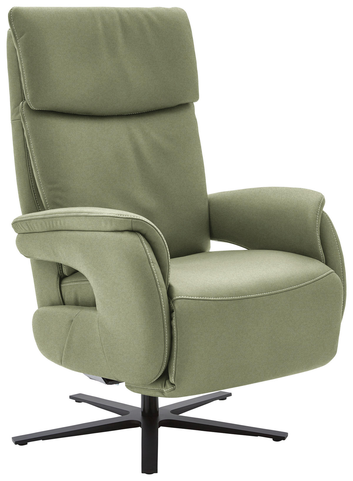 RELAXSESSEL in Textil Hellgrün  - Schwarz/Hellgrün, Design, Textil/Metall (70/117/85cm) - Dieter Knoll