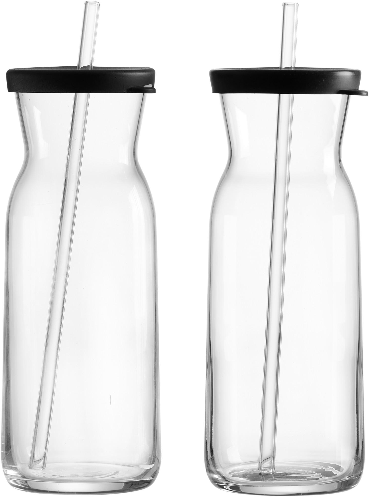 GLÄSERSET  6-teilig  - Klar/Schwarz, Basics, Glas/Kunststoff - Ritzenhoff Breker