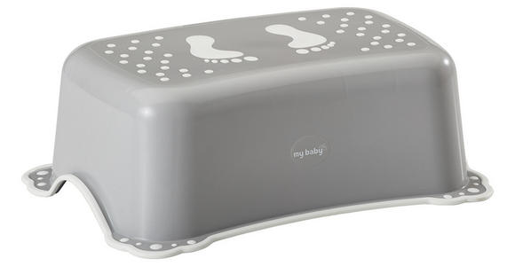 TRITTHOCKER - Grau, Basics, Kunststoff (42,5/28,5/14,5cm) - My Baby Lou