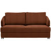 SCHLAFSOFA in Textil Rostfarben  - Rostfarben/Schwarz, Design, Textil/Metall (172/76-89/112-120cm) - Bali