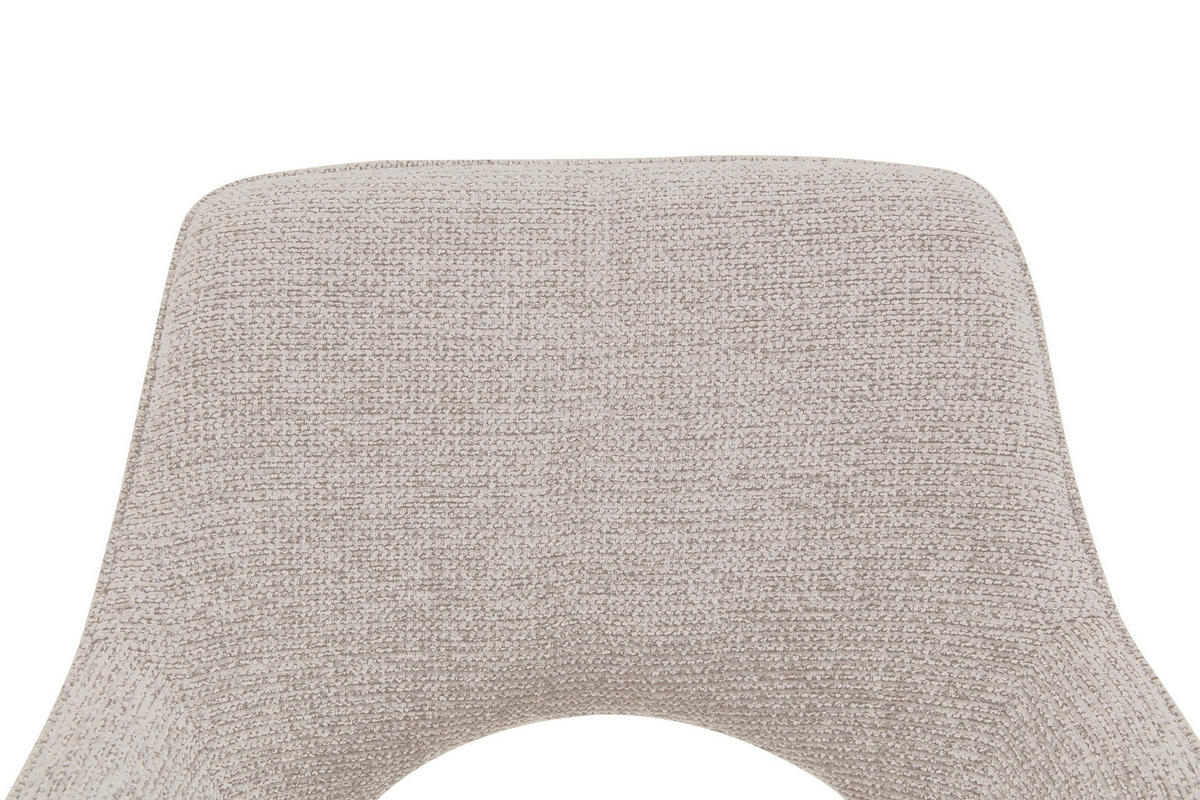 STOLICA S NASLONOM ZA RUKE  boje hrasta, bež  drvo, metal, tekstil      - boje hrasta/bež, Moderno, drvo/metal (60/89/65,5cm) - Livetastic