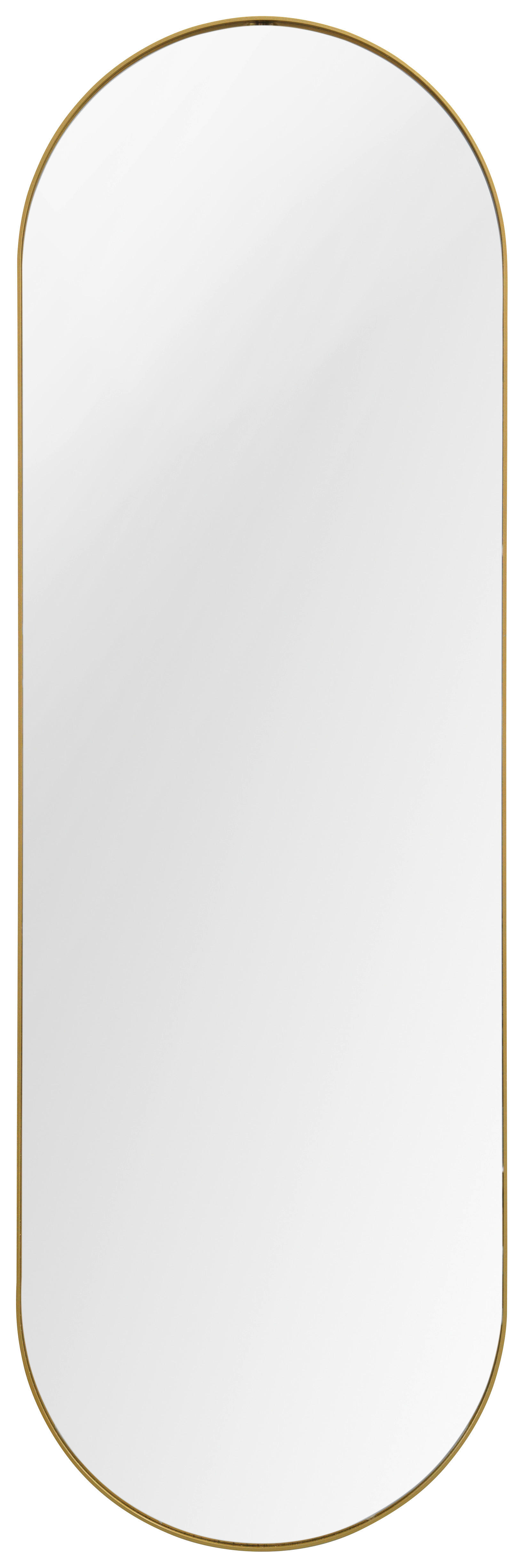 OGLEDALO ZIDNO  37,5/117/2,5 cm     - zlatne boje, Design, staklo/metal (37,5/117/2,5cm) - Xora