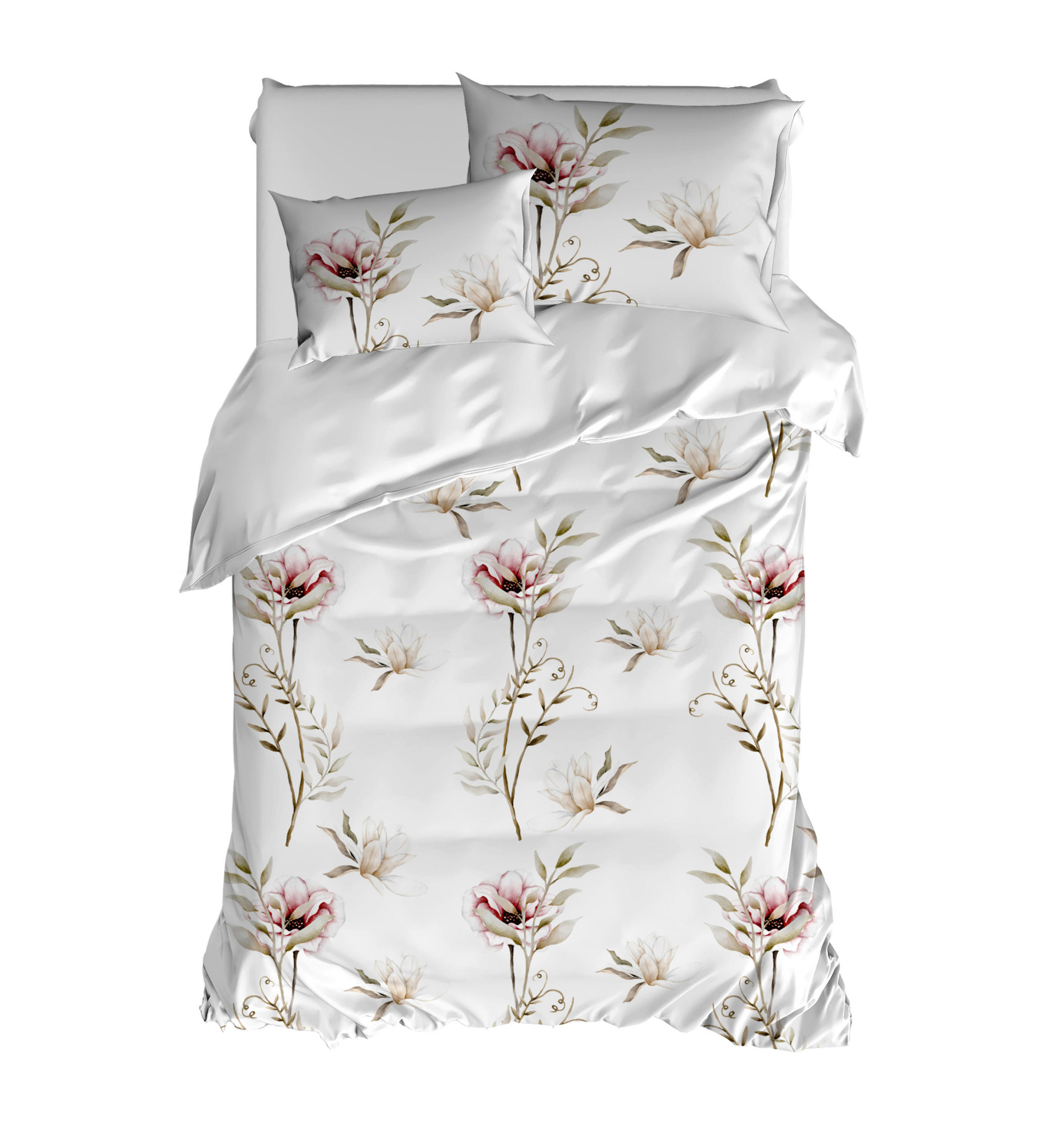 ÁGYNEMŰHUZAT-GARNITÚRA  - fehér, Basics, textil (35/25/3cm)