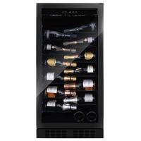 WEINKÜHLSCHRANK DX-70.258B  - Schwarz, Basics, Glas/Metall (59,5/121,5/68cm)