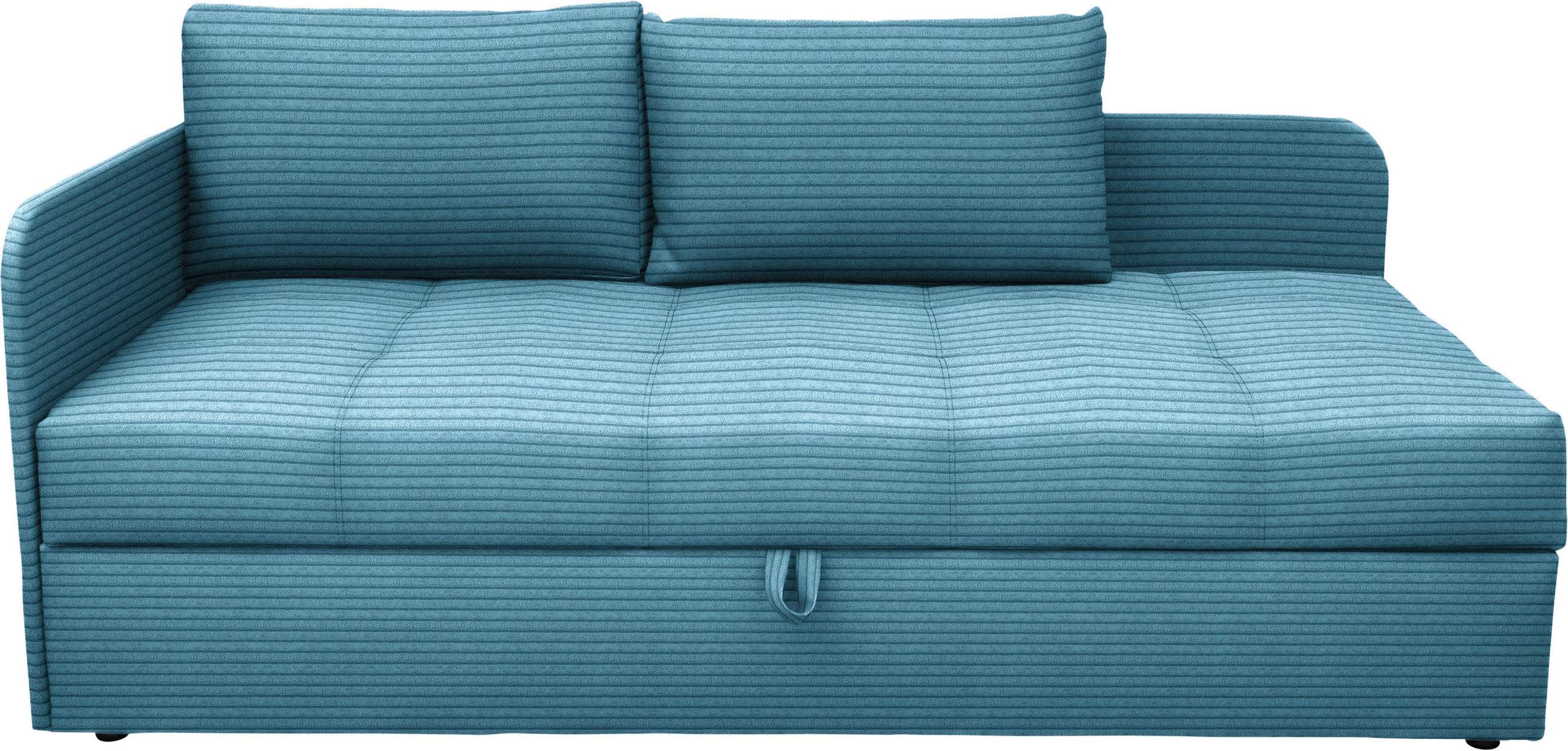 LIEGE  in Cord Blau  - Blau/Schwarz, Basics, Kunststoff/Textil (95/90/205cm) - Xora