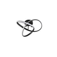 STROPNÍ LED SVÍTIDLO, 40/15 cm  - černá, Basics, kov (40/15cm)