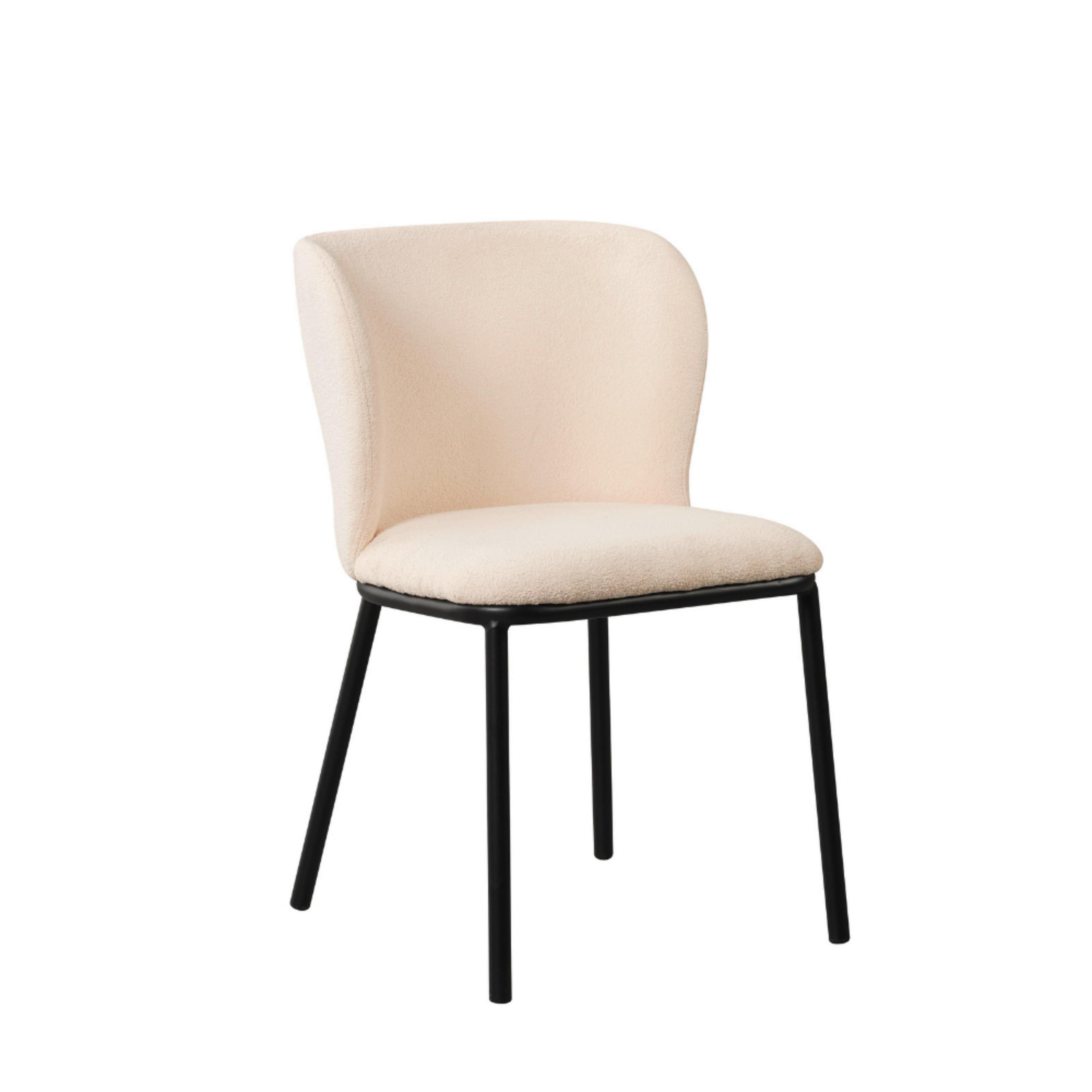 SADA STOLIČIEK 2 kus - čierna/biela, Modern, kov/textil (52/80/44cm) - MID.YOU