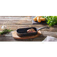 GRILLPFANNE  - Schwarz/Naturfarben, Basics, Holz/Metall (31,6/10/3,5cm) - Homeware Profession.