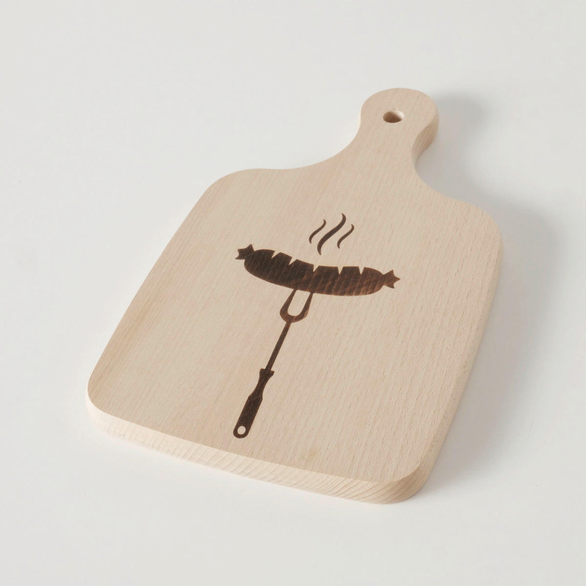 VÁGÓDESZKA - natúr színű, Basics, fa (17/28cm)
