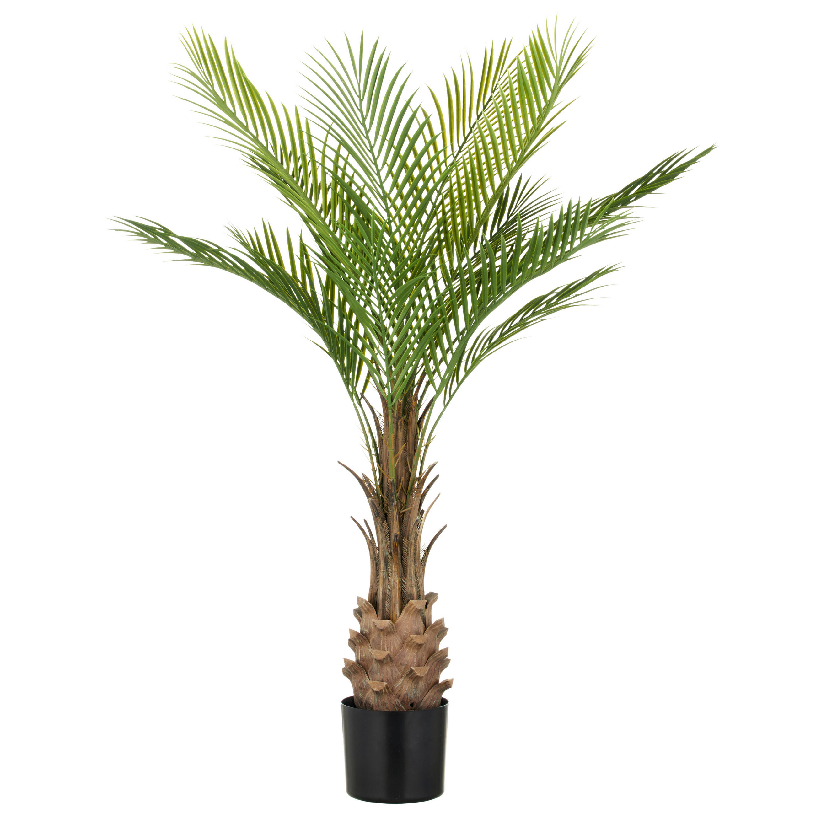 KUNSTPFLANZE Palme 45 cm  - Schwarz/Braun, Basics, Kunststoff (45cm) - P & B