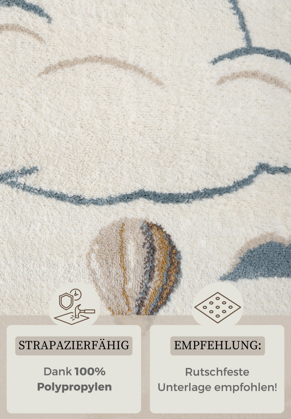 KINDERTEPPICH 120/170 cm Adventures  - Multicolor/Creme, Design, Kunststoff/Textil (120/170cm)