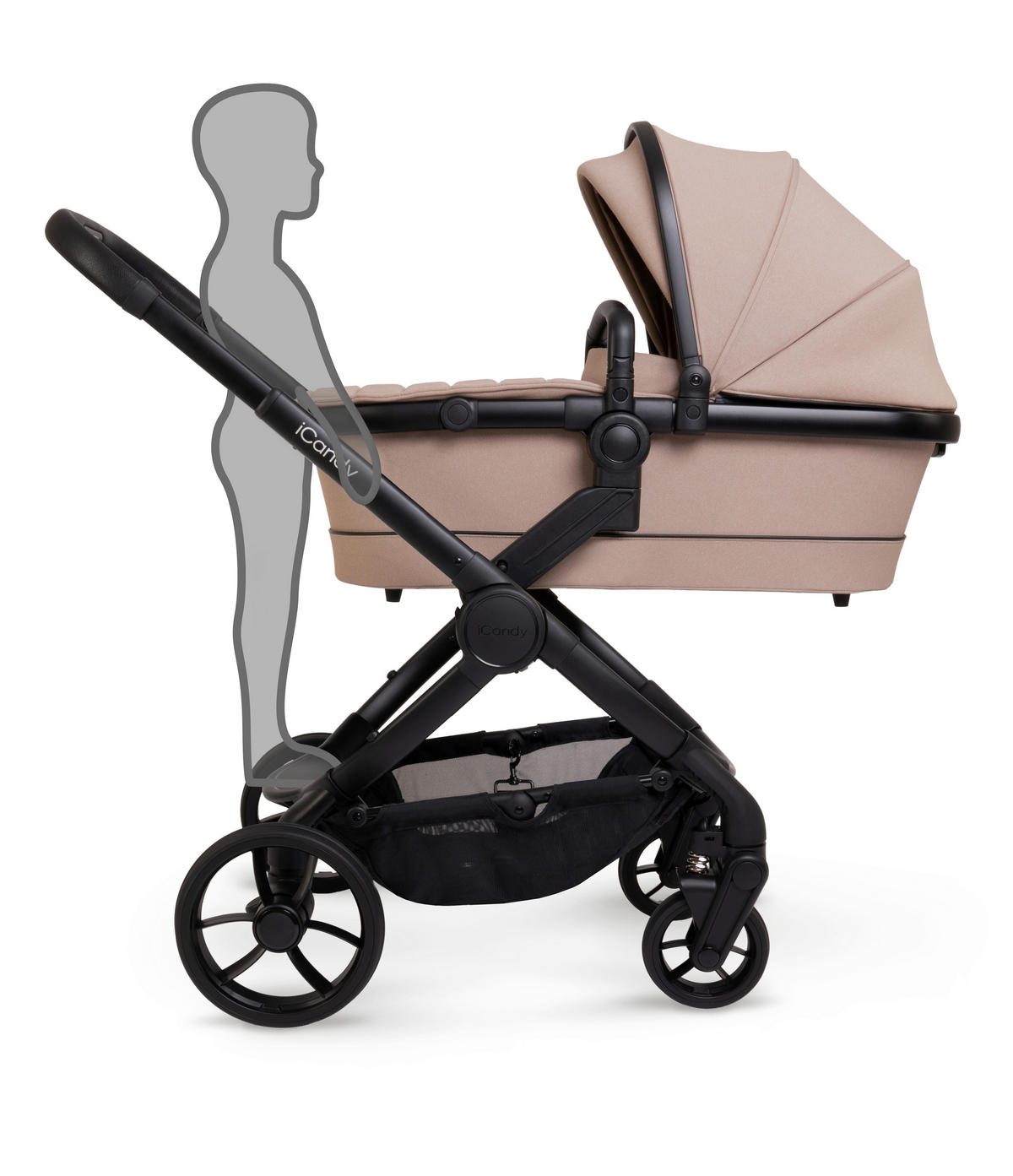 DJEČJA KOLICA  Peach 7  - boje lješnjaka/svijetlo smeđa, Basics, tekstil/plastika (70/61/29cm) - ICANDY
