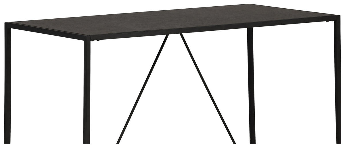 BARBORD i metall, trämaterial  120/60/105 cm  - svart, Design, metall/trämaterial (120/60/105cm) - Livetastic