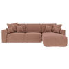 ECKSOFA Taupe Lederlook Zierkissen, Rückenkissen, Bettkasten, Schlaffunktion, Rücken echt, Liegefläche im Originalstoff  - Taupe/Chromfarben, KONVENTIONELL, Kunststoff/Textil (293/195cm) - Carryhome
