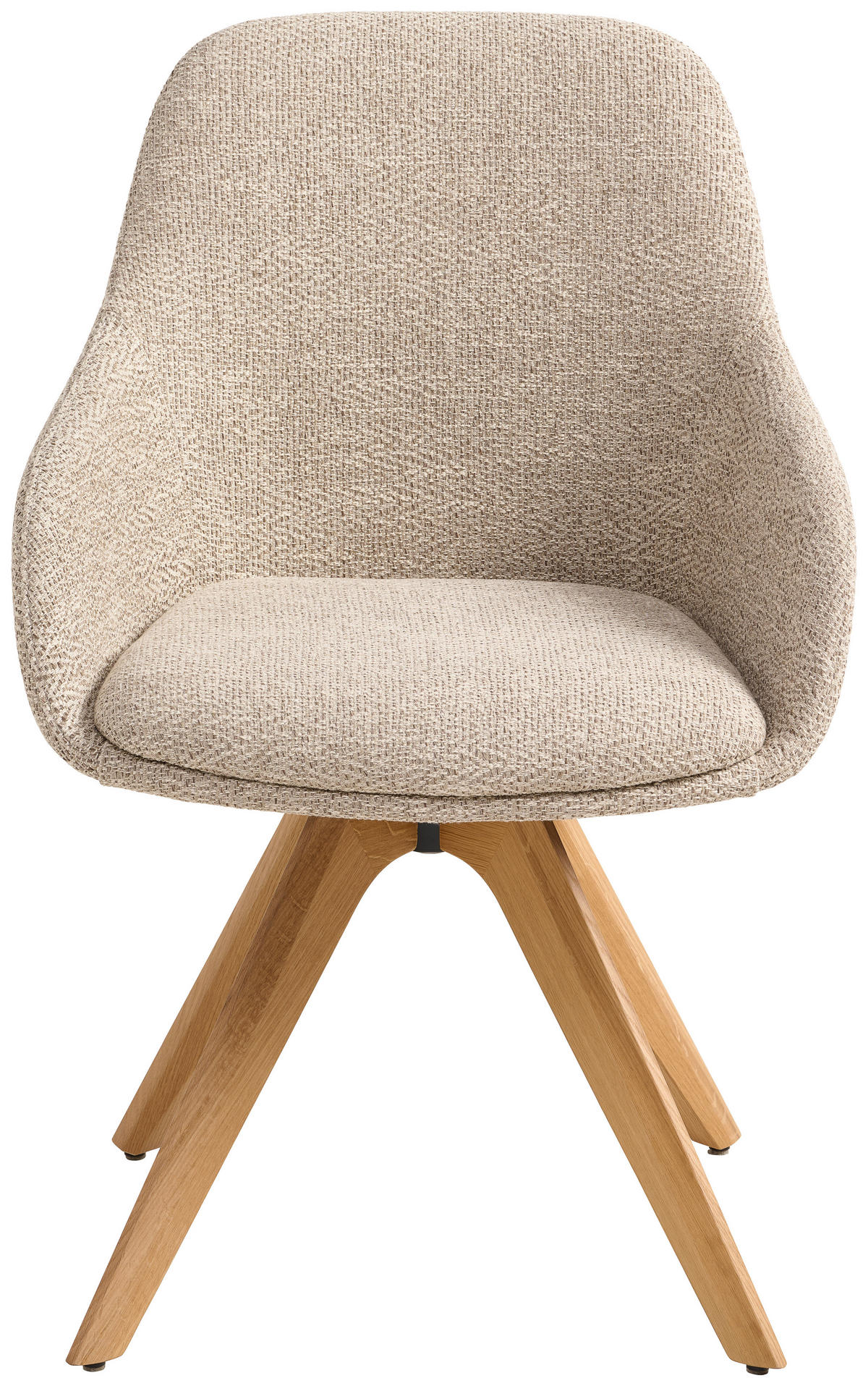 ARMLEHNSTUHL in Holz, Textil Eichefarben, Sandfarben  - Sandfarben/Eichefarben, Natur, Holz/Textil (58/90/60cm) - Anrei