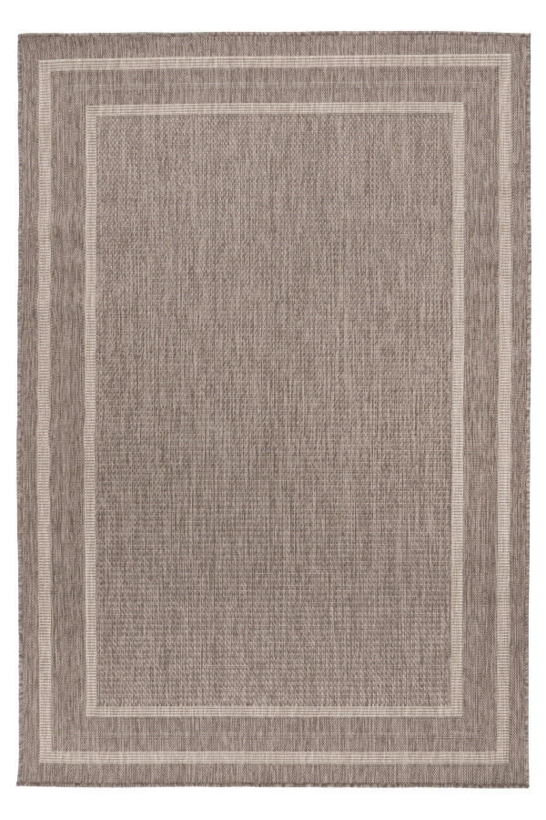 RAVNO TKANA PREPROGA      120/170 cm    tkano  rjavosiva  - rjavosiva, Basics, tekstil (120/170cm)