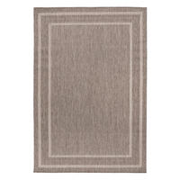 RAVNO TKANA PREPROGA      120/170 cm    tkano  rjavosiva  - rjavosiva, Basics, tekstil (120/170cm)