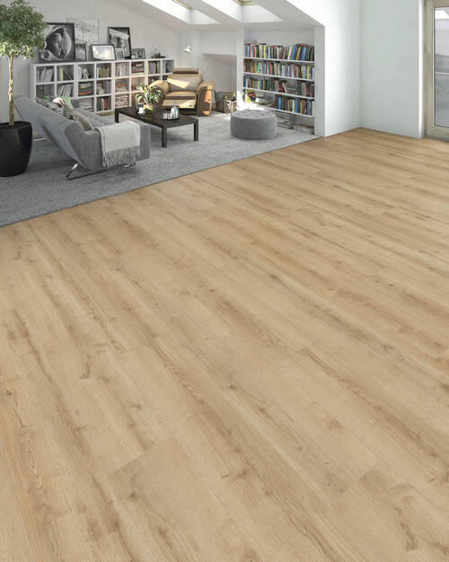 DESIGNBODEN Living by HARO Designboden PowerStar XL  per  m² - Hellbraun, Basics, Holzwerkstoff (24.3/220cm) - Living by HARO