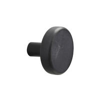 WANDHAKEN  in Schwarz  - Schwarz, Basics, Stein (3,5/3cm) - Aquanova