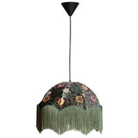 HÄNGLAMPA 44/34,5 cm  - multicolor/mörkgrön, Klassisk, textil (44/34,5cm) - Cottex