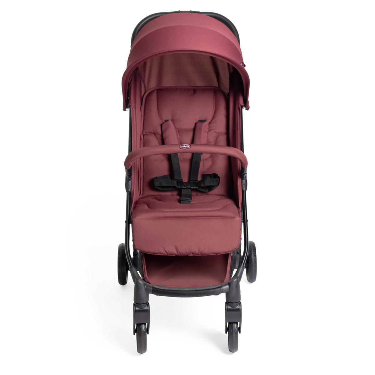 BUGGY Urbino  - Bordeaux/Dunkelrot, Basics, Textil/Metall (53/103/80cm) - Chicco
