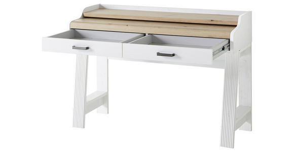 SEKRETÄR 120/84/53 cm  in Pinienfarben, Eiche Artisan  - Weiß/Eiche Artisan, KONVENTIONELL, Holzwerkstoff/Metall (120/84/53cm) - Carryhome