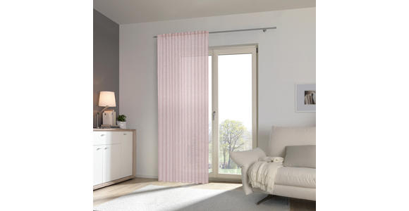 FERTIGVORHANG transparent - Rosa, Basics, Textil (140/245cm) - Esposa