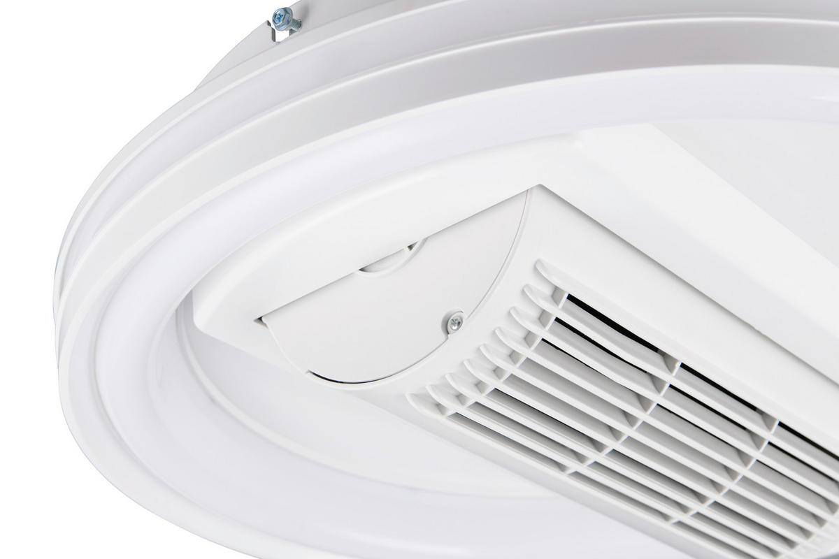 DECKENVENTILATOR - Weiß, Design, Kunststoff (48/15cm)