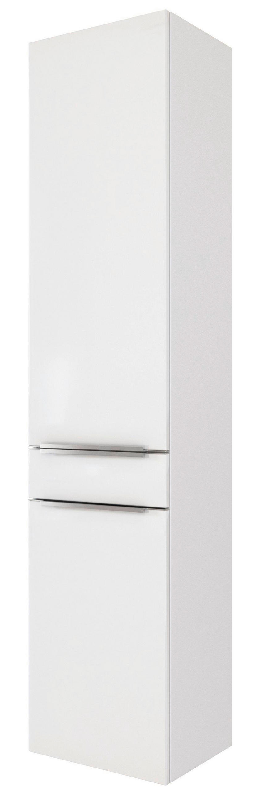HOCHSCHRANK 40/180/35 cm  - Edelstahlfarben/Silberfarben, KONVENTIONELL, Holzwerkstoff/Kunststoff (40/180/35cm) - Xora