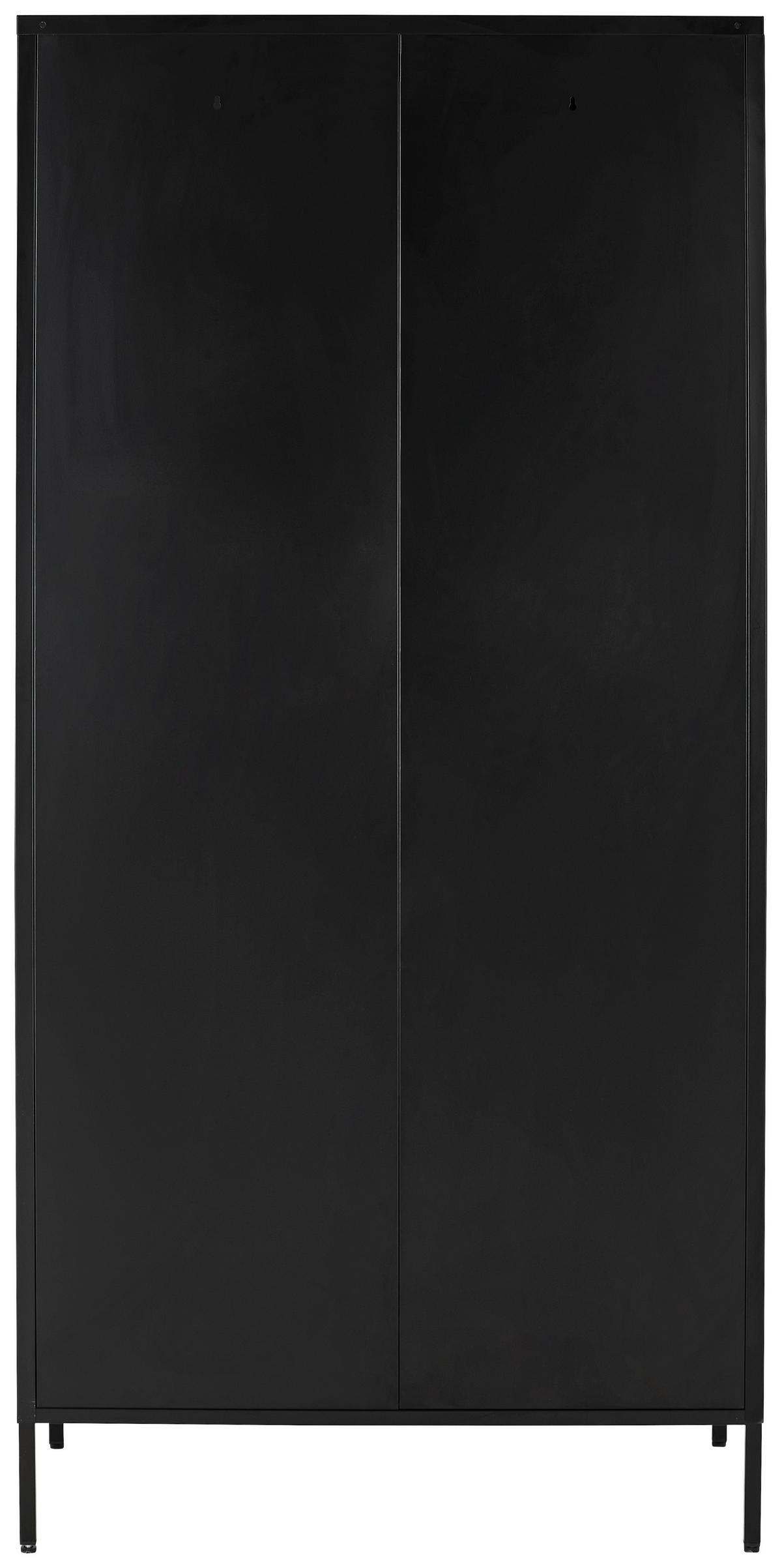 MEHRZWECKSCHRANK 90/185/50 cm  in Schwarz  - Schwarz, Design, Metall (90/185/50cm) - MID.YOU