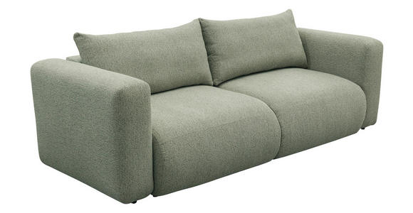 SCHLAFSOFA Flachgewebe Salbeigrün  inkl.  - Salbeigrün/Schwarz, MODERN, Kunststoff/Textil (248/94/109cm) - Carryhome