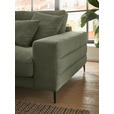 ECKSOFA in Feincord Altrosa  - Schwarz/Altrosa, Design, Textil/Metall (177/253cm) - Dieter Knoll