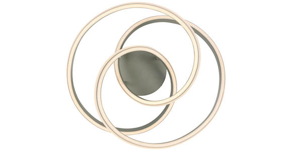 DECKENLEUCHTE 48/52/23 cm  - Sandfarben/Weiß, Trend, Kunststoff/Metall (48/52/23cm) - Novel