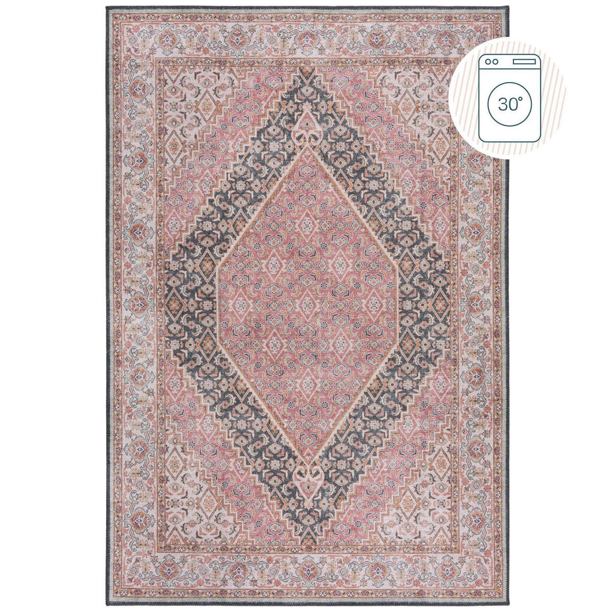 WEBTEPPICH 152/230 cm Rosa  - Rosa, MODERN, Textil (152/230cm) - Xora