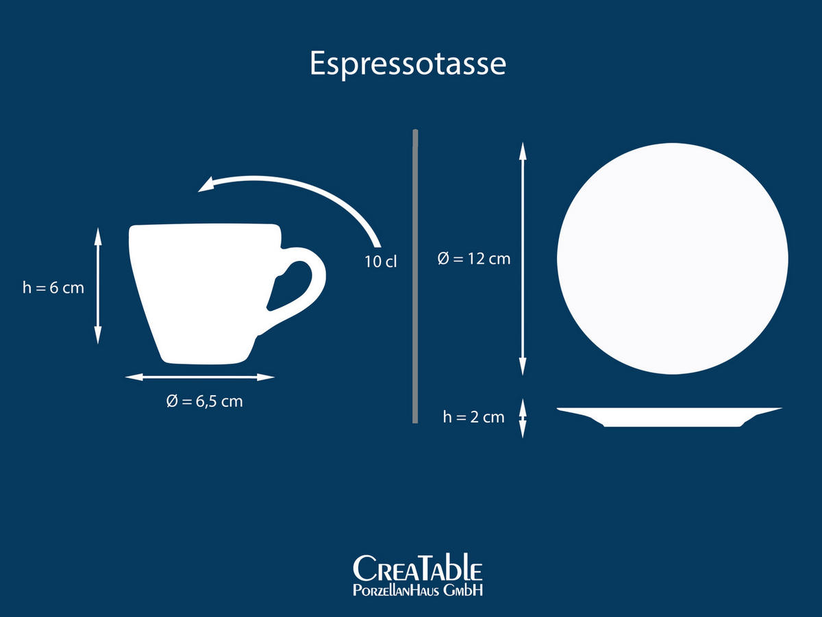 TASSENSET Cascade 8-teilig  - Multicolor, Basics, Keramik (19/19/19cm) - Creatable