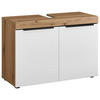 WASCHBECKENUNTERSCHRANK 80/56/34 cm  - Weiss/Eichefarben, Basics, Holzwerkstoff/Kunststoff (80/56/34cm) - MID.YOU