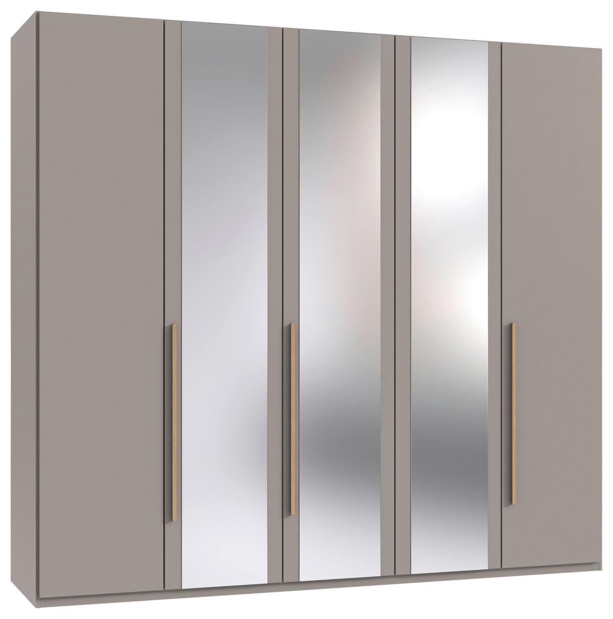 DREHTÜRENSCHRANK  in Sahara, Eiche Artisan  - Eiche Artisan/Sahara, MODERN, Glas/Holzwerkstoff (225/208/58cm) - Chameo